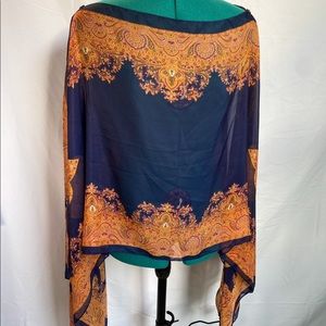 Orange / Blue Flow Shirt